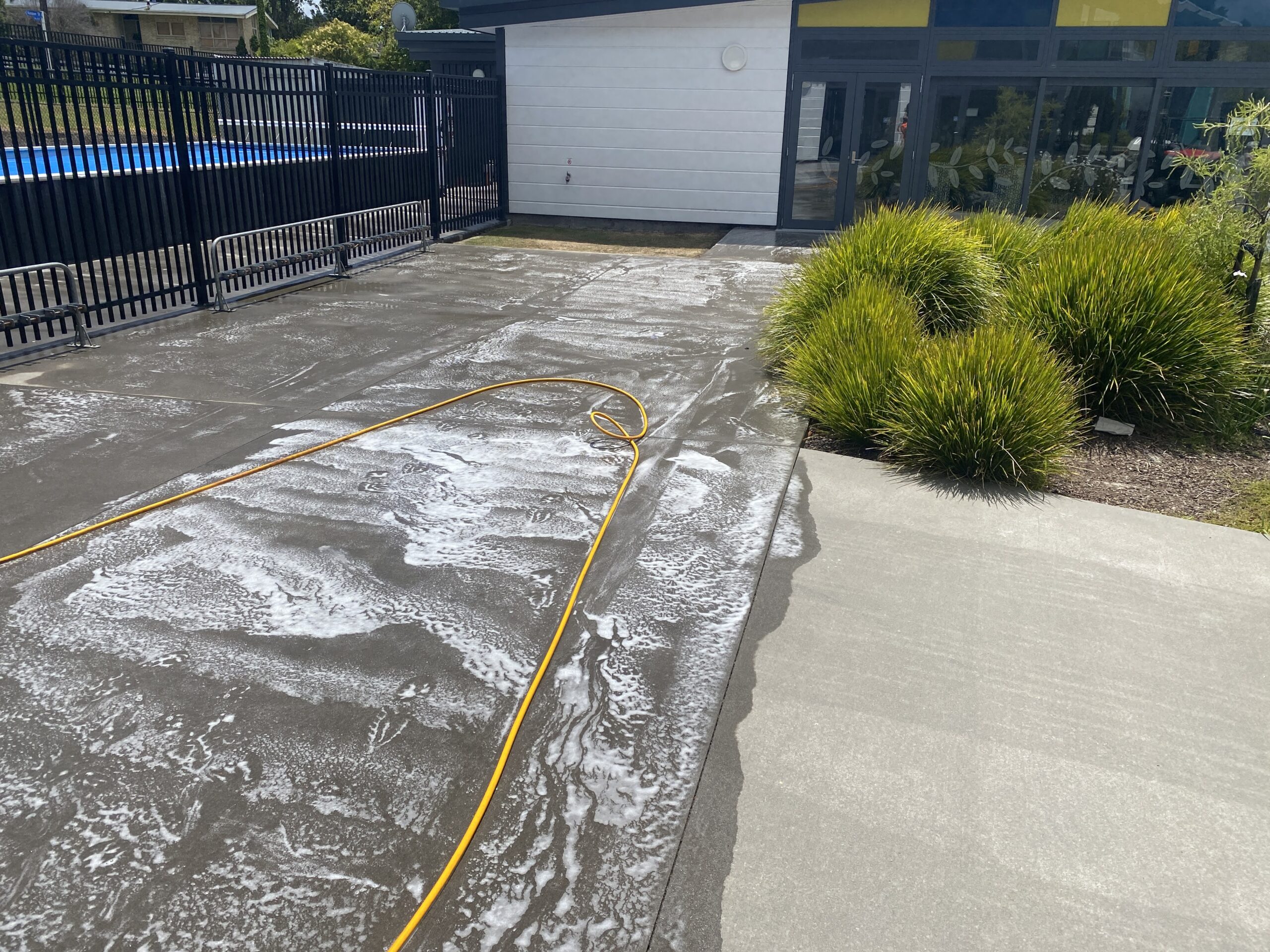 Wet & Forget treatment on footpath surface